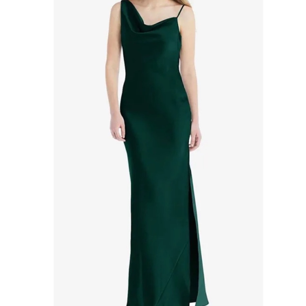 Dessy Collection Emerald Green Evening Gown